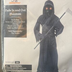 Kids Fade In and Out Phantom Halloween Costume Size M 8 NEW